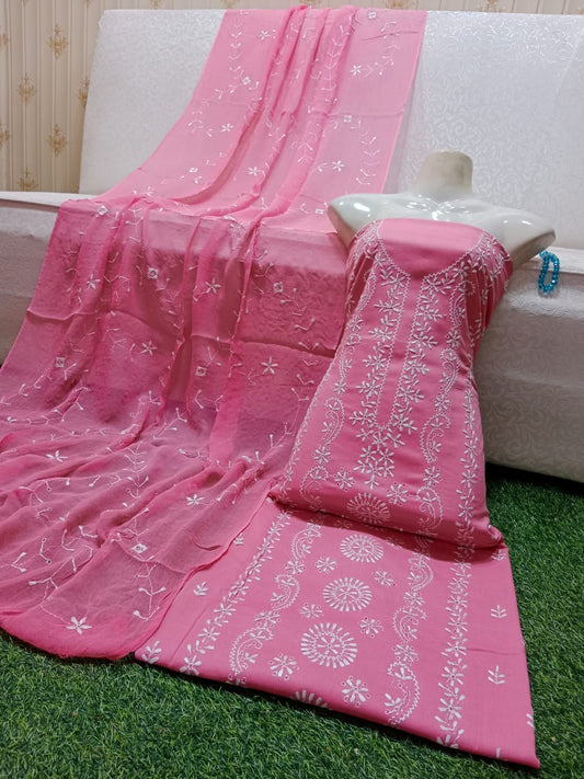 ✨ Labasé Haya – Chikankari Hand Work Collection | 3PC Lawn Suit with Full Jall Dupatta ✨
