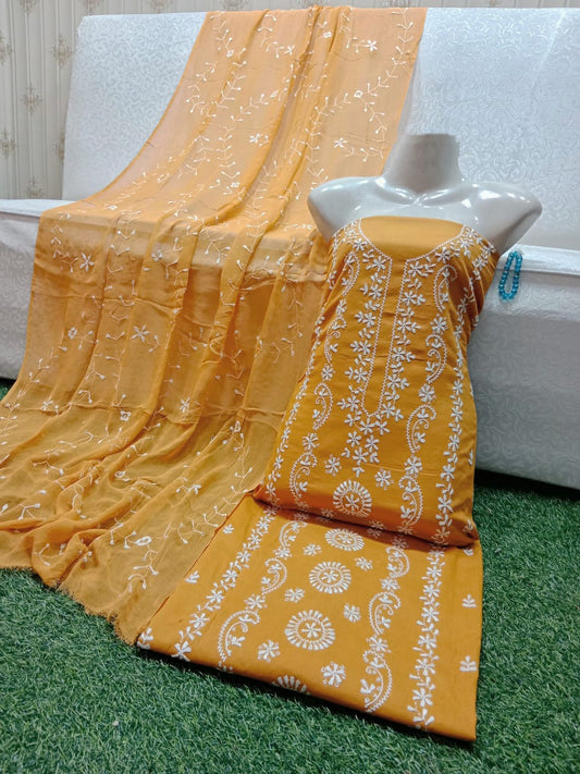 ✨ Labasé Haya – Chikankari Hand Work Collection | 3PC Lawn Suit with Full Jall Dupatta ✨