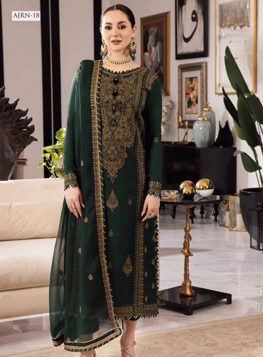 ✨ Labasée Haya – Asim Jofa Premium Dhanak 3PC | Heavy Embroidery with Digital Wool Shawl ✨