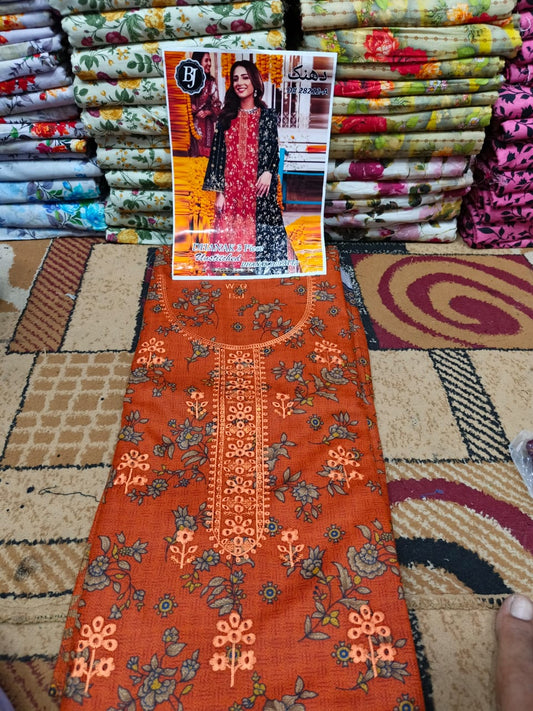❄ Labasée Haya – Winter Dhanak Stitched Collection | 3PC Embroidered Suit ❄