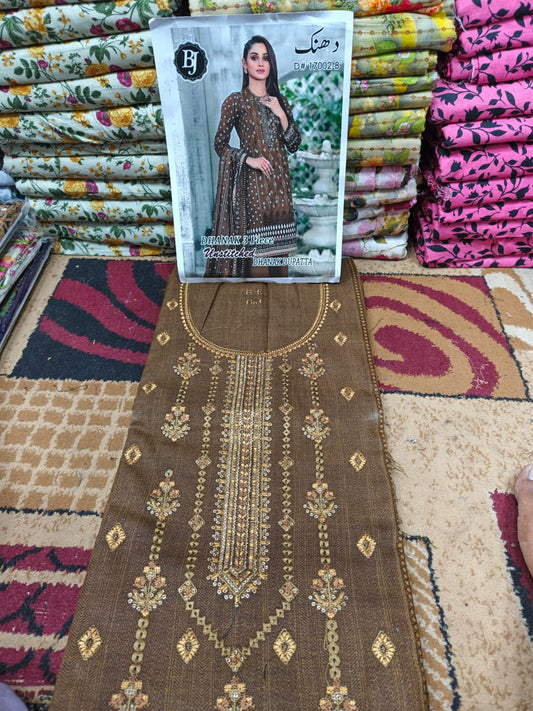 ❄ Labasée Haya – Winter Dhanak Stitched Collection | 3PC Embroidered Suit ❄