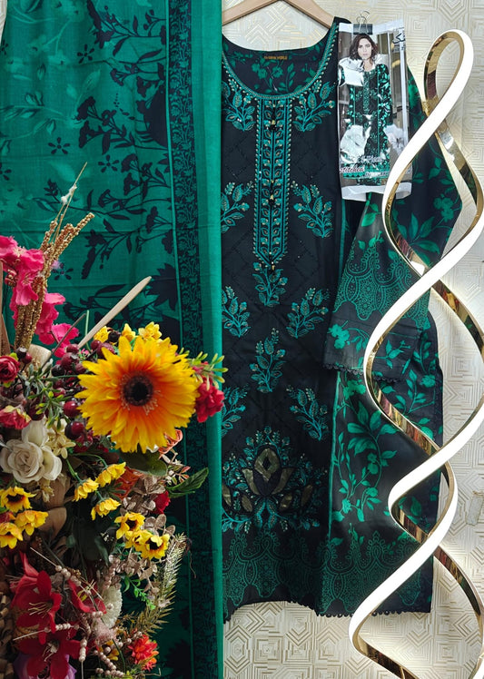 ❄ Labasée Haya – Winter Dhanak Stitched Collection | 3PC Embroidered Suit ❄