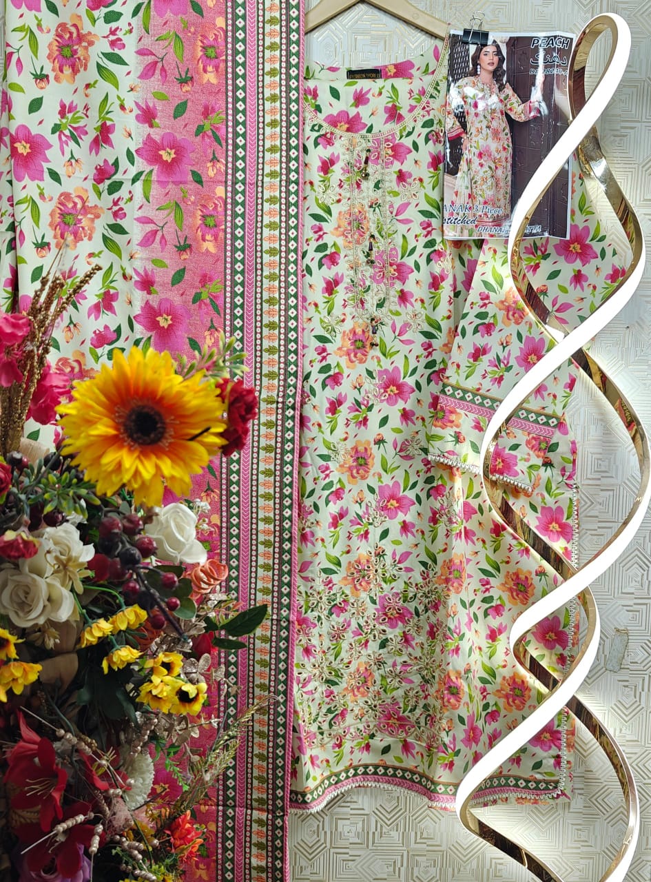 ❄ Labasée Haya – Winter Dhanak Stitched Collection | 3PC Embroidered Suit ❄