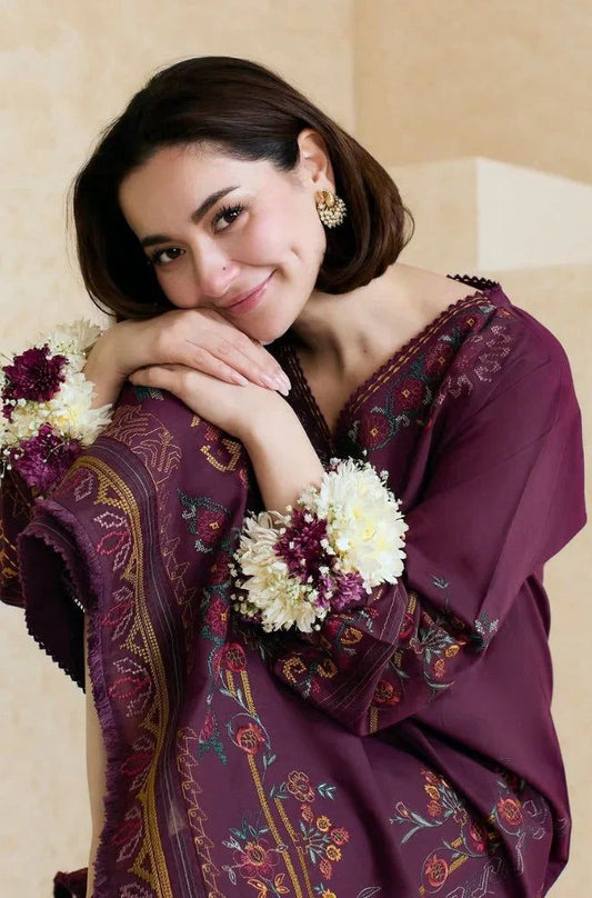 ❄️ Labasée Haya – Winter Collection 2025 | Coco by Zara Shah FL7A Dhanak 3PC with Heavy Embroidery & Embroidered Dupatta ❄️