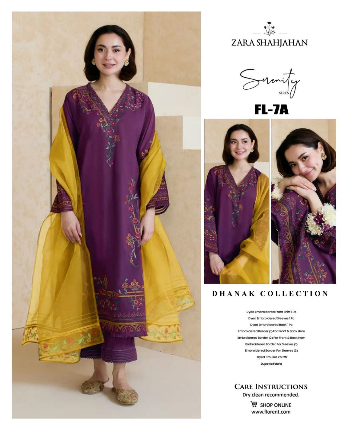 ❄️ Labasée Haya – Winter Collection 2025 | Coco by Zara Shah FL7A Dhanak 3PC with Heavy Embroidery & Embroidered Dupatta ❄️