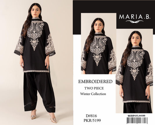 ❄️ Labasée Haya – Winter Collection | Garnet 2 Piece unstitch Dhanak Suit with Embroidery ❄️