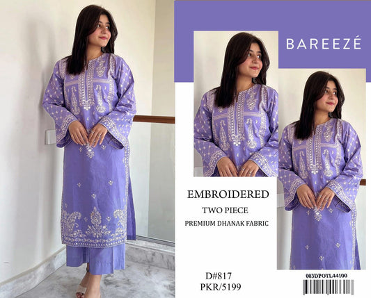 ❄️ Labasée Haya – Winter Collection | Garnet 2 Piece unstitch Dhanak Suit with Embroidery ❄️