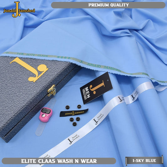 "J. Junaid Jamshed Elite Wash & Wear – Premium Unstitched 4 Meter Fabric with Gift Tasbeh"