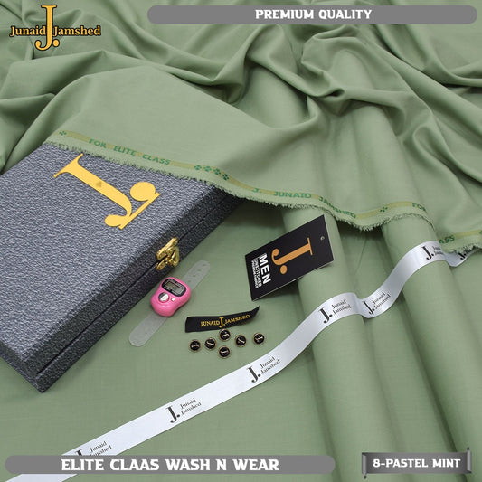 "J. Junaid Jamshed Elite Wash & Wear – Premium Unstitched 4 Meter Fabric with Gift Tasbeh"