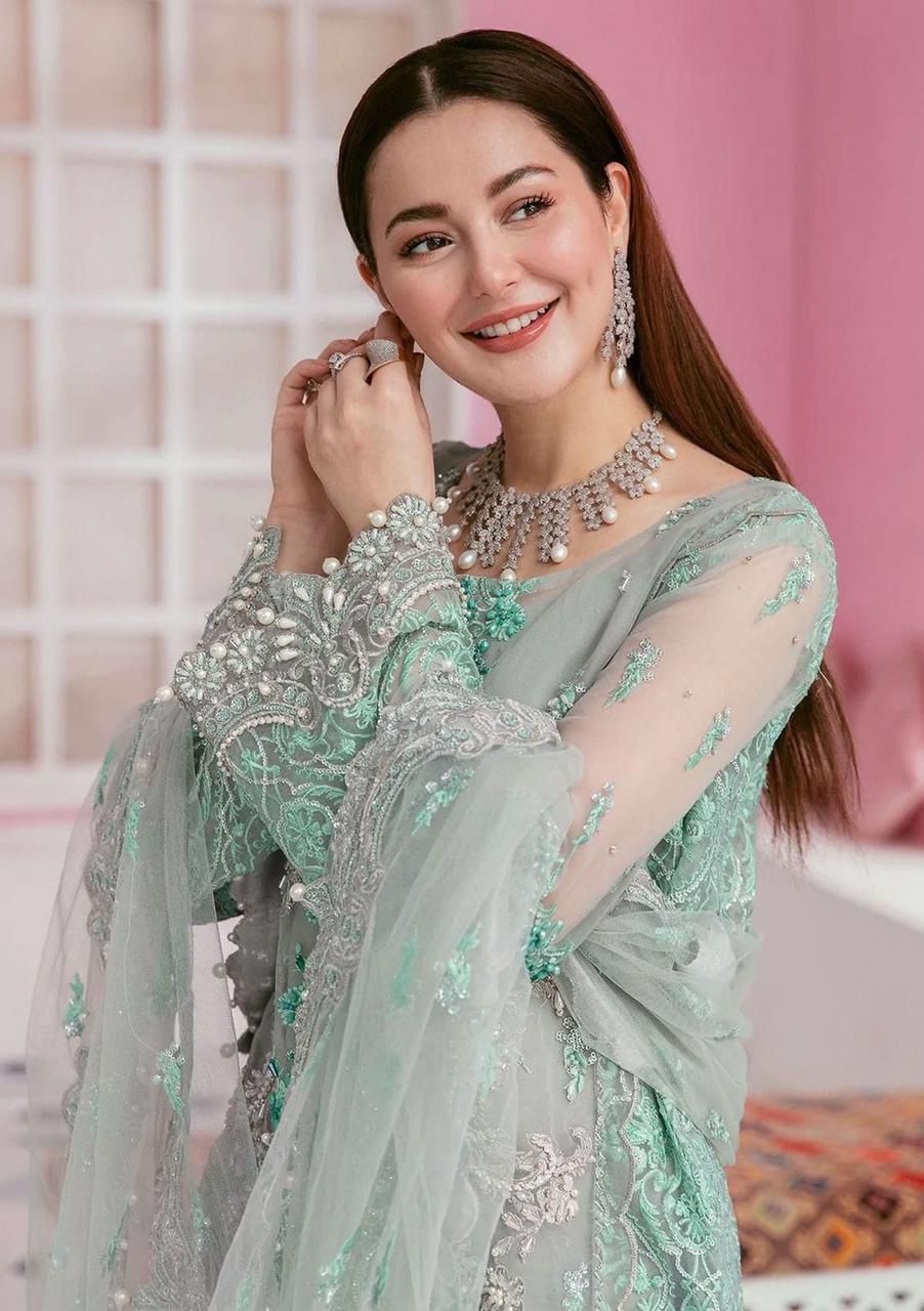 🌸 ELAF Organza Luxury 3PC | Handwork & Sequence Embroidered 🌸
